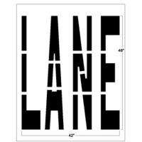 48" Federal LANE Stencil