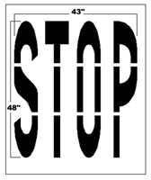 48" Federal Style STOP Stencil