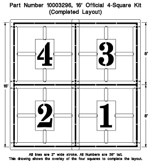 Four Square Stencil