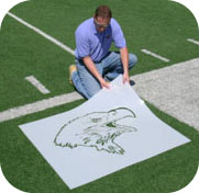 Athletic Field Mascot Stencils