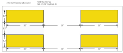 Hold Line Stencil with 4 bars