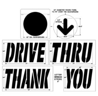 Company Stencils (McDonalds, Walgreens, Walmart)