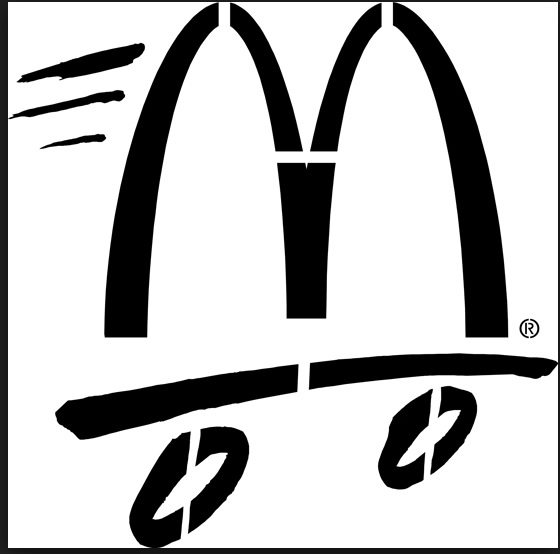 McDonalds Speedy Arch Stencil 48quot McDonalds Speedy Arch Stencil 48quot